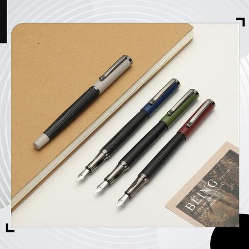 Patikil Fountain Pen Medium Nib للمكتب المهني ، الأبيض الشفاف in Saudi Arabia
