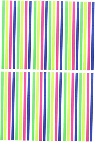6sets Highllighter Tape من علامات التبويب الملونة الملونة لسهولة التعليق وعلامات تبويب المذكرة القابلة للإزالة لدراسة مكتب الدراسة والفصول الدراسية تستخدم علامات صفحة الفلورسنت in Kuwait