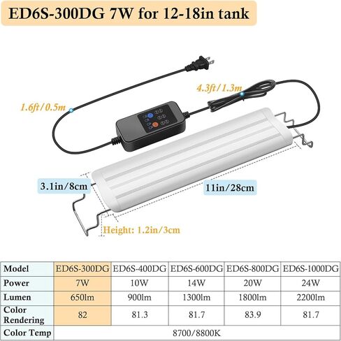 HITOP 12-18in طيف كامل LED LED MAPHARIUM LIGH in Kuwait