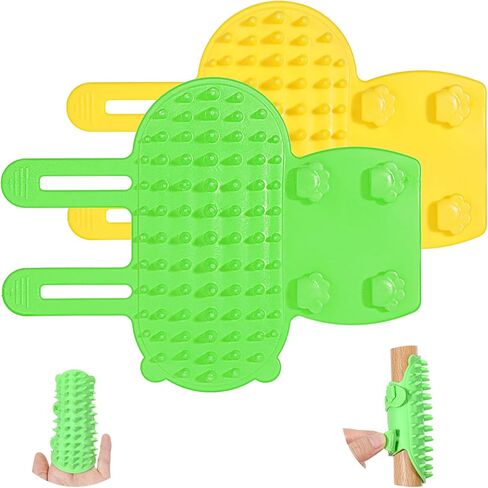 2PCS Cat Self Groomer Brush Combs ، Soft Cat Face Face Scratcher Rubber Corning Corner Corner Shedding Shedding Frant in Kuwait