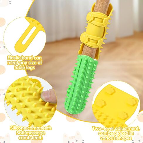 2PCS Cat Self Groomer Brush Combs ، Soft Cat Face Face Scratcher Rubber Corning Corner Corner Shedding Shedding Frant in Kuwait