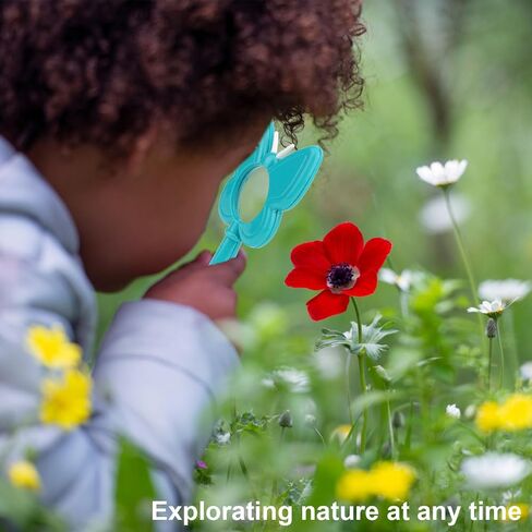 Kids Magnifier, Handheld Butterfly Bee Magnifying Glass, Animal Shaped Magnifying Glass, Colorful Hand Toy, Mini Magnifier for School, Outdoor Exploration (Green bee) in Saudi Arabia
