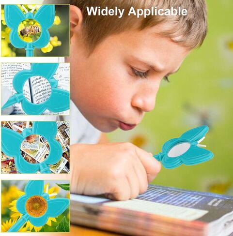 Kids Magnifier, Handheld Butterfly Bee Magnifying Glass, Animal Shaped Magnifying Glass, Colorful Hand Toy, Mini Magnifier for School, Outdoor Exploration (Green bee) in Saudi Arabia