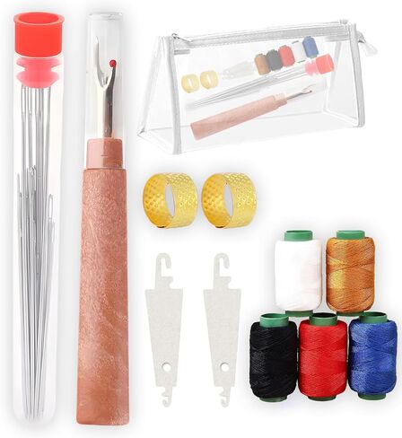 مجموعة أدوات الخياطة 37pcs ، أدوات إصلاح اليد ، إبر أدوات إصلاح اليد ، مجموعة أدوات التطريز ، تشمل 25 إبرًا من الصلب ، 1 Ripper خياطة الخياطة ، 2 مؤشرات ترابط الإبرة ، 5 مؤشرات ترابط ، 2 كلاسيات ، مجموعة صياغة DIY (1Set) in Kuwait