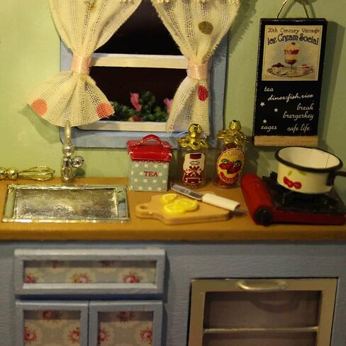 CUTEROOM DIY Miniature Wooden Caravan Dollhouse Kit with Furniture - Creative Mini Doll House Craft for Adults, Teens for Women & Girls in Kuwait