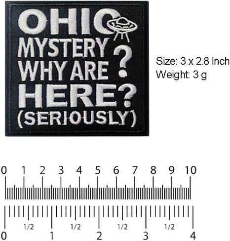 U-Sky Sew or Iron on Sarcasm Embroidered Applique Patches | Minnesota Nice Satire Iron Patch | Cultural Nuance Design | Hot Dish Motif | Iron On for Jackets Hats Bags in Saudi Arabia