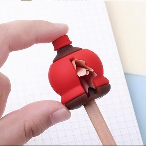 4 PCS Cute Pencil Sharpeners Cartoon Pencil Sharpener Small Manual Pencil Sharpener Handheld Sharpener Kawaii PVC Sharpener Funny Stationery School Office Supplies (4Pcs Cute) in Saudi Arabia