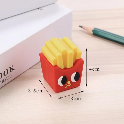 4 PCS Cute Pencil Sharpeners Cartoon Pencil Sharpener Small Manual Pencil Sharpener Handheld Sharpener Kawaii PVC Sharpener Funny Stationery School Office Supplies (4Pcs Cute) in Saudi Arabia