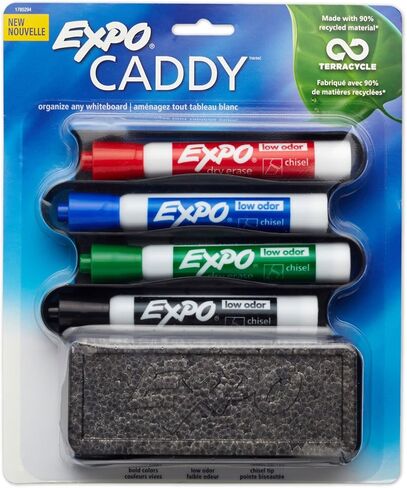 Expo 1785294 CADDY Whiteboard القابلة للتركيب مع 4 علامات/مجموعة ممحاة in Saudi Arabia