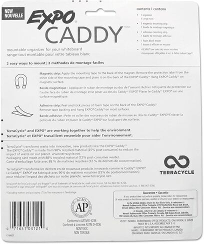 Expo 1785294 CADDY Whiteboard القابلة للتركيب مع 4 علامات/مجموعة ممحاة in Saudi Arabia