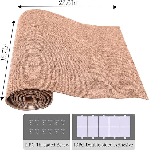 2 Pack Cat Scratch Furniture Protector Trimmable DIY Climbing Scratching for Indoor Couch Protector from Cat Claws, Walls and Tower Replacement (Brown, 15.7'' x 23.6'') in Kuwait