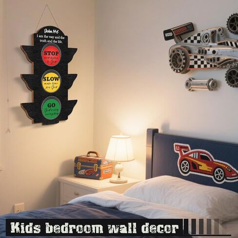 GELUOBEN Wooden Bible Crafts for Kids - Sunday School Classroom Decor,Religious Hanging Wall Art for Vacation Bible School,Christian Party Favors,Race Car Birthday Party Decorations in Saudi Arabia