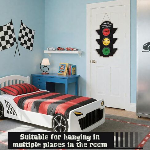 GELUOBEN Wooden Bible Crafts for Kids - Sunday School Classroom Decor,Religious Hanging Wall Art for Vacation Bible School,Christian Party Favors,Race Car Birthday Party Decorations in Saudi Arabia