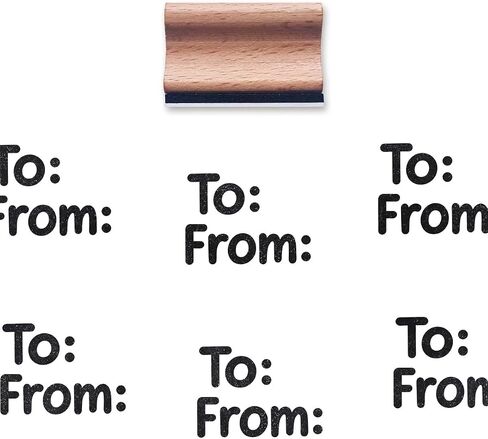 to from Gift Wrapped Rubber Stamp, 1-1/3 Medium Stamp for Scrapbooking Card Making Crafting in Saudi Arabia