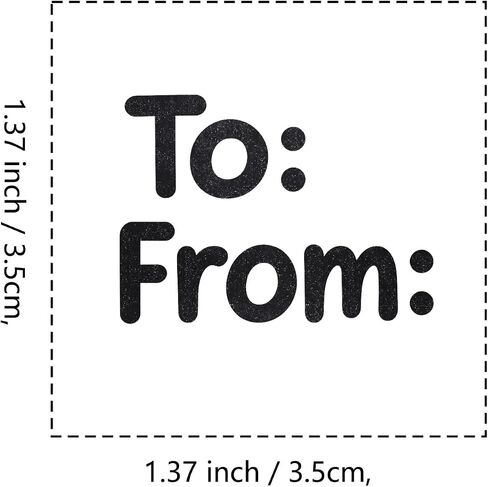 to from Gift Wrapped Rubber Stamp, 1-1/3 Medium Stamp for Scrapbooking Card Making Crafting in Saudi Arabia