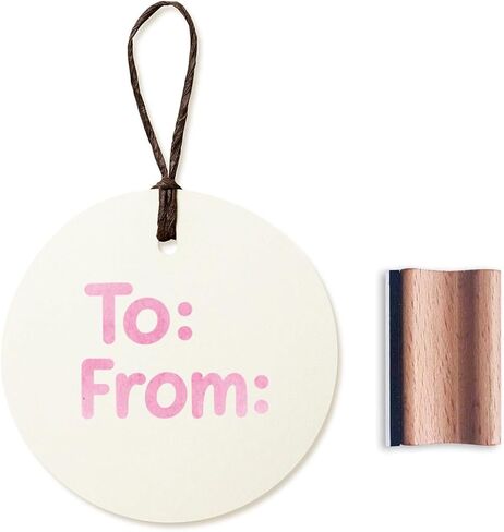 to from Gift Wrapped Rubber Stamp, 1-1/3 Medium Stamp for Scrapbooking Card Making Crafting in Saudi Arabia