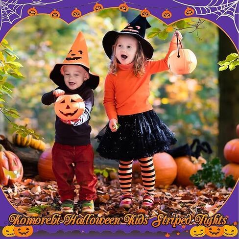 Komorebi Toddler Striped Tights Girls Christmas Stockings Dance Tight Halloween Sockings Elasticity Seamless Leggings in Kuwait