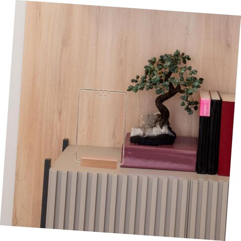 1Set Iron Calendar Support Stand حامل تقويم سطح المكتب الأنيق لتوفير مساحة المكتب المنزلي قاعدة تجميع سهلة لتنظيم ديكور المكتب in Saudi Arabia
