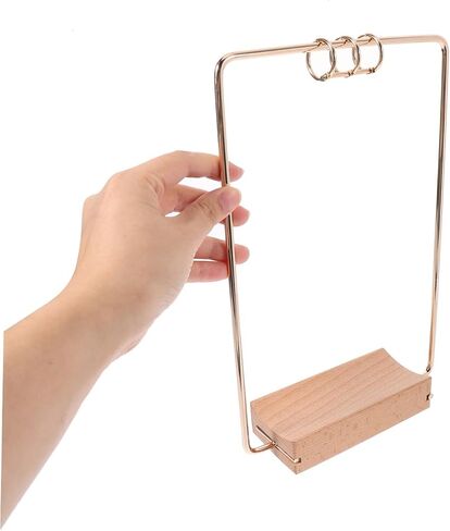 1Set Iron Calendar Support Stand حامل تقويم سطح المكتب الأنيق لتوفير مساحة المكتب المنزلي قاعدة تجميع سهلة لتنظيم ديكور المكتب in Saudi Arabia