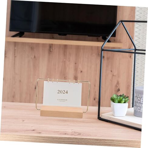 jojofuny 1Set Desktop Calendar Stand Holder Flip Calendar Rack for Office Decor Easy Install Photo Calendar Display Lightweight and Portable Tabletop Accessory in Saudi Arabia