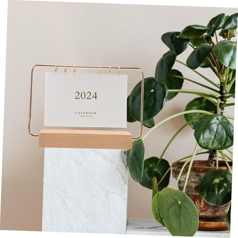 jojofuny 1Set Desktop Calendar Stand Holder Flip Calendar Rack for Office Decor Easy Install Photo Calendar Display Lightweight and Portable Tabletop Accessory in Saudi Arabia