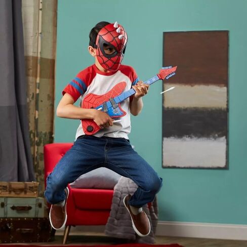 Marvel Spider-Man Across The Spider-Verse Spider-Punk Mask for Kids Roleplay and Costume Dress Up, Toys for Kids Ages 5 and Up in Saudi Arabia