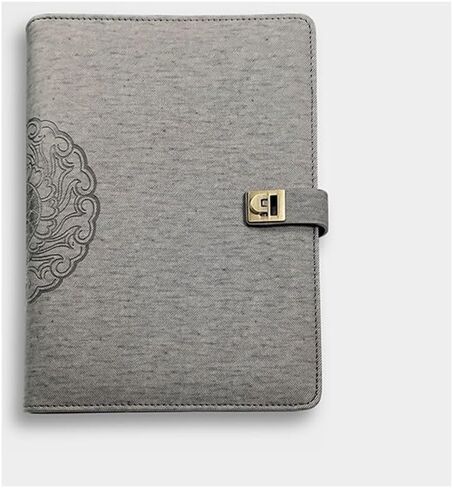 Loose Leaf Notebook Set PU Faux Leather Replaceable Inner Core Business Gift(White-Dinosaur Doodle4) in Saudi Arabia