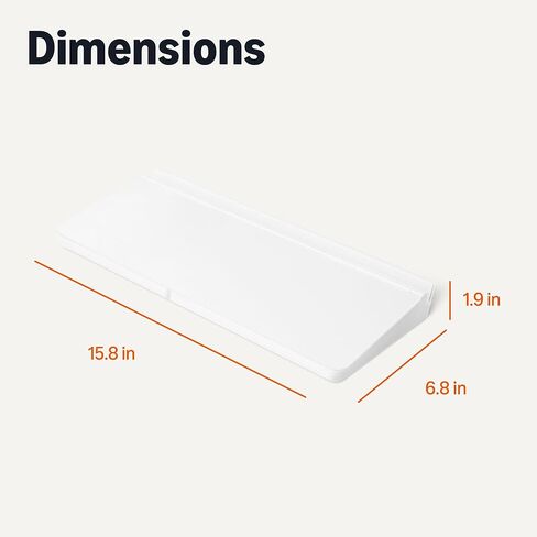 Amazon Basics سطح المكتب المسح الجاف الجاف مع منظم وملحقات ، 15.7 × 5.4 بوصة ، حزمة واحدة ، أبيض in Kuwait