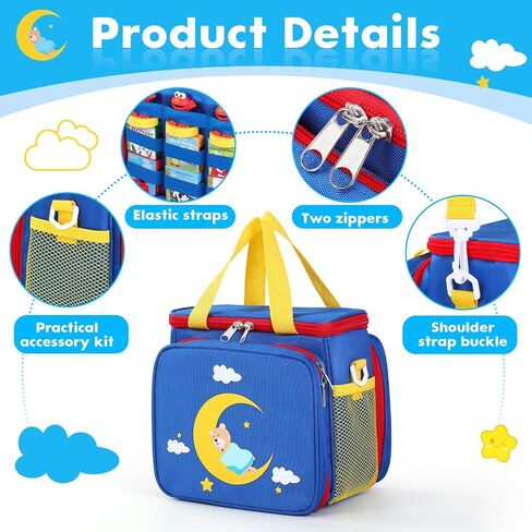 حمل حالة متوافقة مع Little Tikes Story Dream Books Set Starter Set and Association ، وحقيبة تخزين محمولة لكتب القصص والشخصية مع حزام المقبض والكتف (وردي) in Kuwait