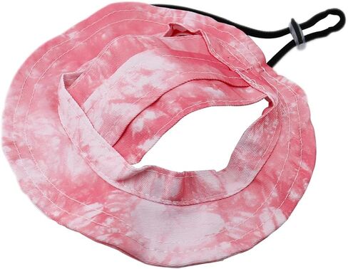 قبعة شمس الحيوانات الأليفة ، حبل حبل قابلة للتعديل قبعة أذن للحيوانات الأليفة للجرى والقطط والكلب الصغيرة والحيوانات الأليفة المماثلة (أسود+أبيض ، S) in Kuwait