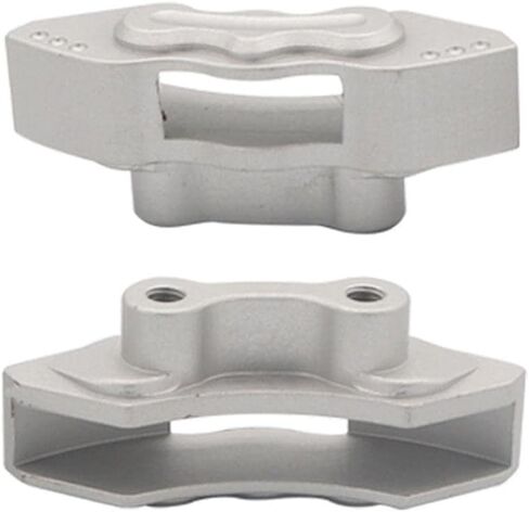 Aluminum Brake Caliper Set for Crawler Car, Front/Rear, Silver in Saudi Arabia