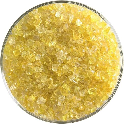 Yellow Transparent Glass Frit Coarse Bullseye COE 90 Fusible- 2 Ounces in Saudi Arabia