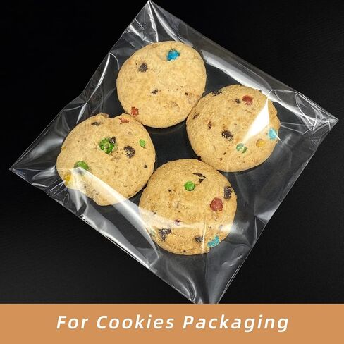 5x5 Inch Cookie Bags, 120 Pcs Clear Self Sealing Cellophane Treat Bags for Candy, Jewelry, Gift Wrapping, Party Favors, Crafts, Cookie Wrappers Self Adhesive in Kuwait
