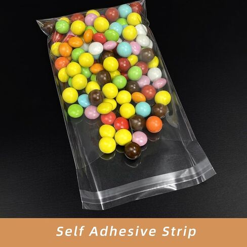 5x5 Inch Cookie Bags, 120 Pcs Clear Self Sealing Cellophane Treat Bags for Candy, Jewelry, Gift Wrapping, Party Favors, Crafts, Cookie Wrappers Self Adhesive in Kuwait