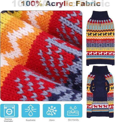 سترة Mihachi الكلب - ملابس ملابس معطف الشتاء مع خطوط ملونة للطقس البارد in Kuwait