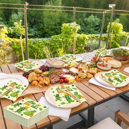 Cinrobiye 100 PCS Pickle Party Napkins Kind of a Big Deal Cucumber Party Supplies Vegetable Themed Luncheon Paper Napkins Disposable for Summer Birthday Party Baby Shower Decoration Supplies in Saudi Arabia