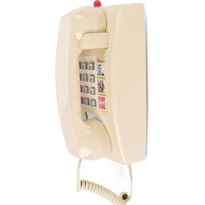 هاتف الجدار للمنزل ، هاتف Home Home ذو الحبل مع حجم مكالمة قابل للتعديل و 3 يطل على كبار السن والهواتف الهاتفية الهاتفية مع مؤشر Ringer ميكانيكي للمسنين ، الأسود in Kuwait