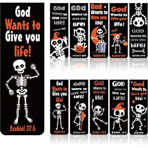 Zhanmai 200 PCS Pumpkin Porkmpks for Kids Dender Bible Asses Christian Halloween Ponclarks Bulk Halloween Pubkin Partmarkers with Ribbon for Sunday School Supplies in Kuwait
