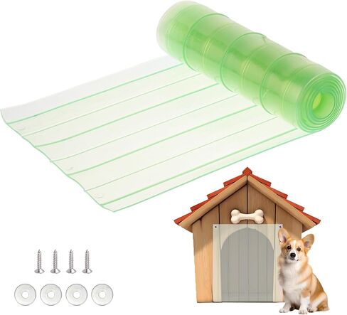اللوحات البديلة الشتوية ، Dog Dog House Door Winter Winter Clear Dogie Door Strips DIY Pet House Detrance Delaps for Dog Cats Andists （12 in × 5 ft） in Saudi Arabia