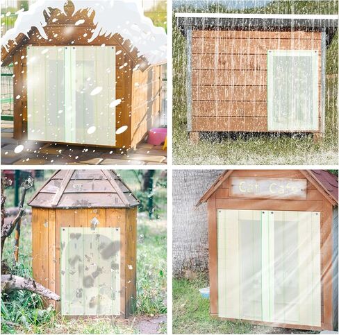 اللوحات البديلة الشتوية ، Dog Dog House Door Winter Winter Clear Dogie Door Strips DIY Pet House Detrance Delaps for Dog Cats Andists （12 in × 5 ft） in Saudi Arabia