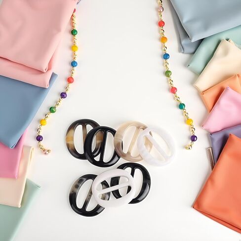6 PCS 5CM Resins Multicolor Resin Tirt Clips Simple Tee Shirt Rings Clasps Clasps الأنيقة الوشاح الابازيم شرائح CHEISTBAND NECKERCHIEF CLASPS in Saudi Arabia