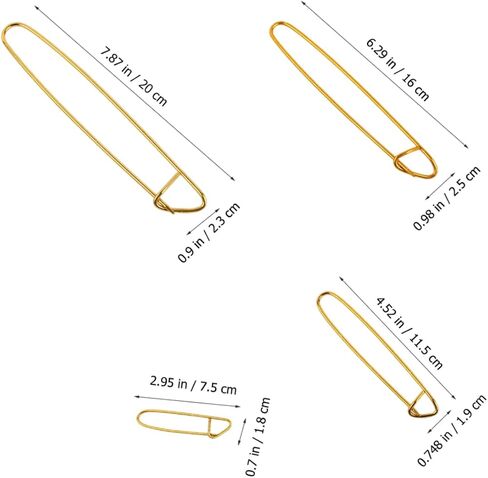 8Pcs Knitting Durable Yarn for Crochet Projects Easy Open Close Safety Pin Stitch for Knitting Enthusiasts in Saudi Arabia