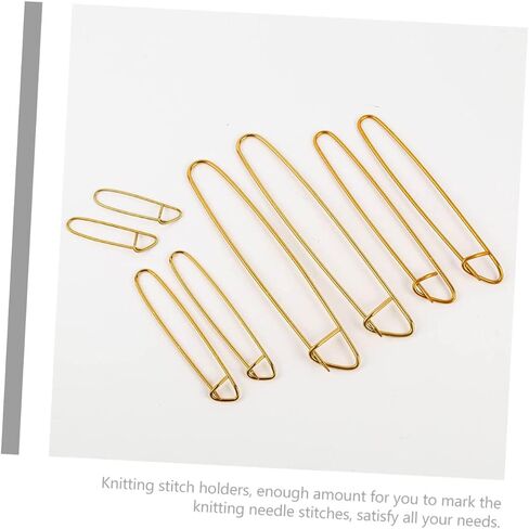 8Pcs Knitting Durable Yarn for Crochet Projects Easy Open Close Safety Pin Stitch for Knitting Enthusiasts in Saudi Arabia