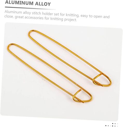 8Pcs Knitting Durable Yarn for Crochet Projects Easy Open Close Safety Pin Stitch for Knitting Enthusiasts in Saudi Arabia