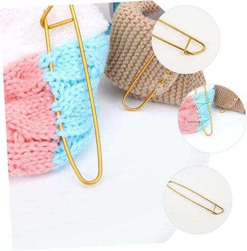 8Pcs Knitting Durable Yarn for Crochet Projects Easy Open Close Safety Pin Stitch for Knitting Enthusiasts in Saudi Arabia