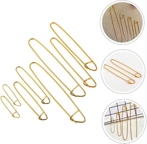 8Pcs Knitting Durable Yarn for Crochet Projects Easy Open Close Safety Pin Stitch for Knitting Enthusiasts in Saudi Arabia