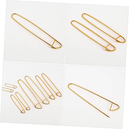 8Pcs Knitting Durable Yarn for Crochet Projects Easy Open Close Safety Pin Stitch for Knitting Enthusiasts in Saudi Arabia