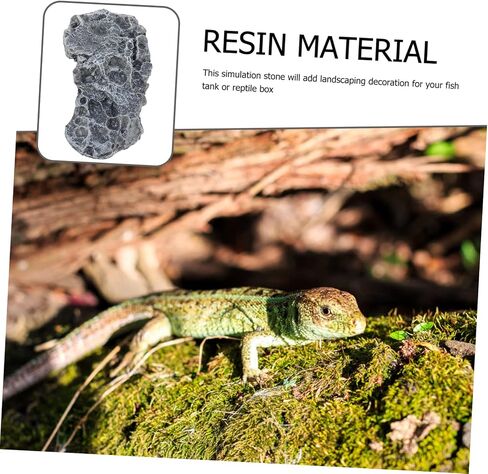 Simulation Perch Stone Turtle Basking Platform Durable Reptiles Resting Stone for Tank Decoration for Turtle Crawling Sunbathing and Hiding Activities in Saudi Arabia