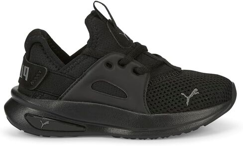 PUMA Soft Enzo Evo Sneaker, Black-Castlerock, 13.5 US Unisex Little Kid in Saudi Arabia