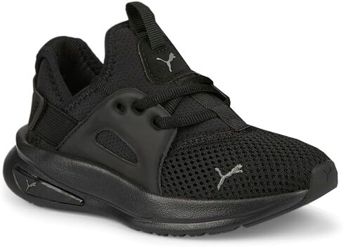 PUMA Soft Enzo Evo Sneaker, Black-Castlerock, 13.5 US Unisex Little Kid in Saudi Arabia